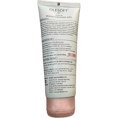 Olesoft Lite Face Moisturizing Gel Spf 50 | Broad Spectrum UVA/UVB Protection | Lightweight, Non-Greasy Sunscreen for All Skin Types – 50g