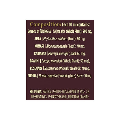 Product label with ingredient list on a white background