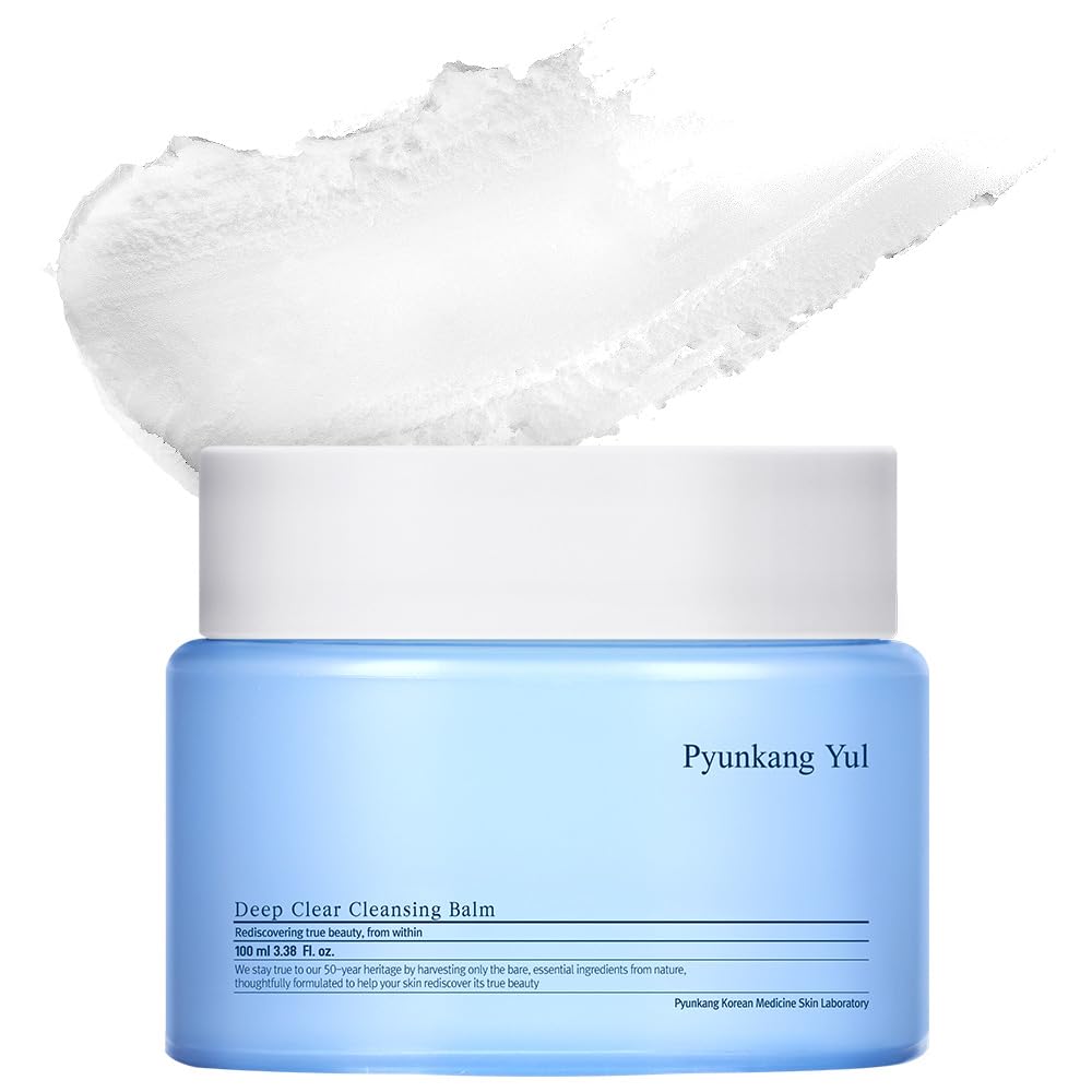[PKY] Pyunkang Yul Deep Clear Cleansing Balm, All in One Facial Cleanser for Heavy Makeup Removal, Moisturized Finish with Plant Based Oil, Korean Skincare (100ml)