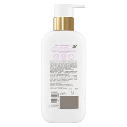 Dove Skin Renewal Serum Body Wash | 4% Restoring Serum with Retinol | Promotes firmer, supple skin | Paraben & SLS free | 300 ml