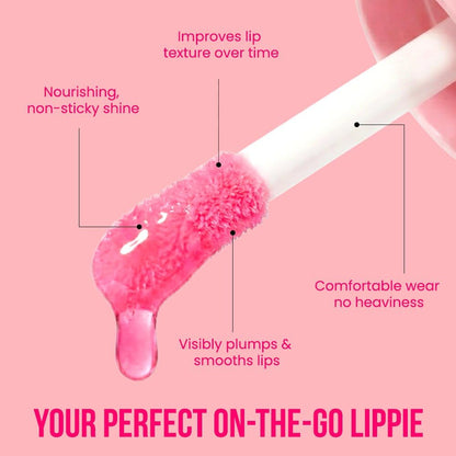 Daily Life Forever52 Juicy Glow Lip Oil – Hydrating Tinted Lip Gloss, Plumping & Nourishing Formula | Non-Sticky, High Shine Gloss | Sheer Juicy Tint for Soft Lips (Sour Watermelon-03, Juicy Lip Glow) | Hydrating Lip Oil