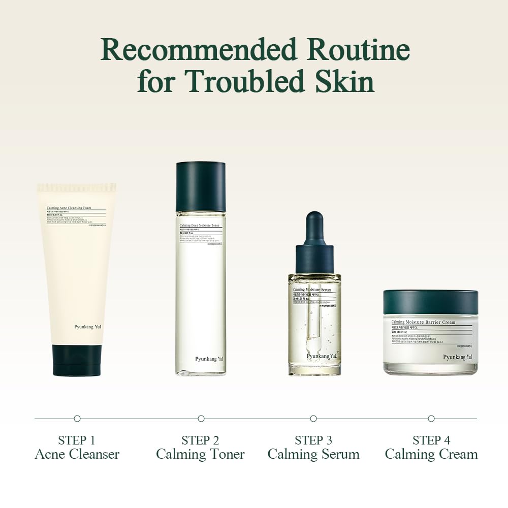 [PKY] Pyunkang Yul Calming Moisture Barrier Cream Instantly Soothes Sensitive Skin, Hyaluronic Acid & Ceramide for Hydration, Vegan, Korean Skincare (50ml)