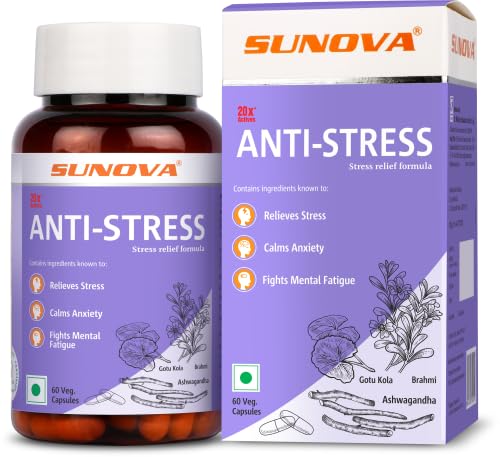 Sunova Anti-Stress (Stress Relief Formula), 60 Capsules