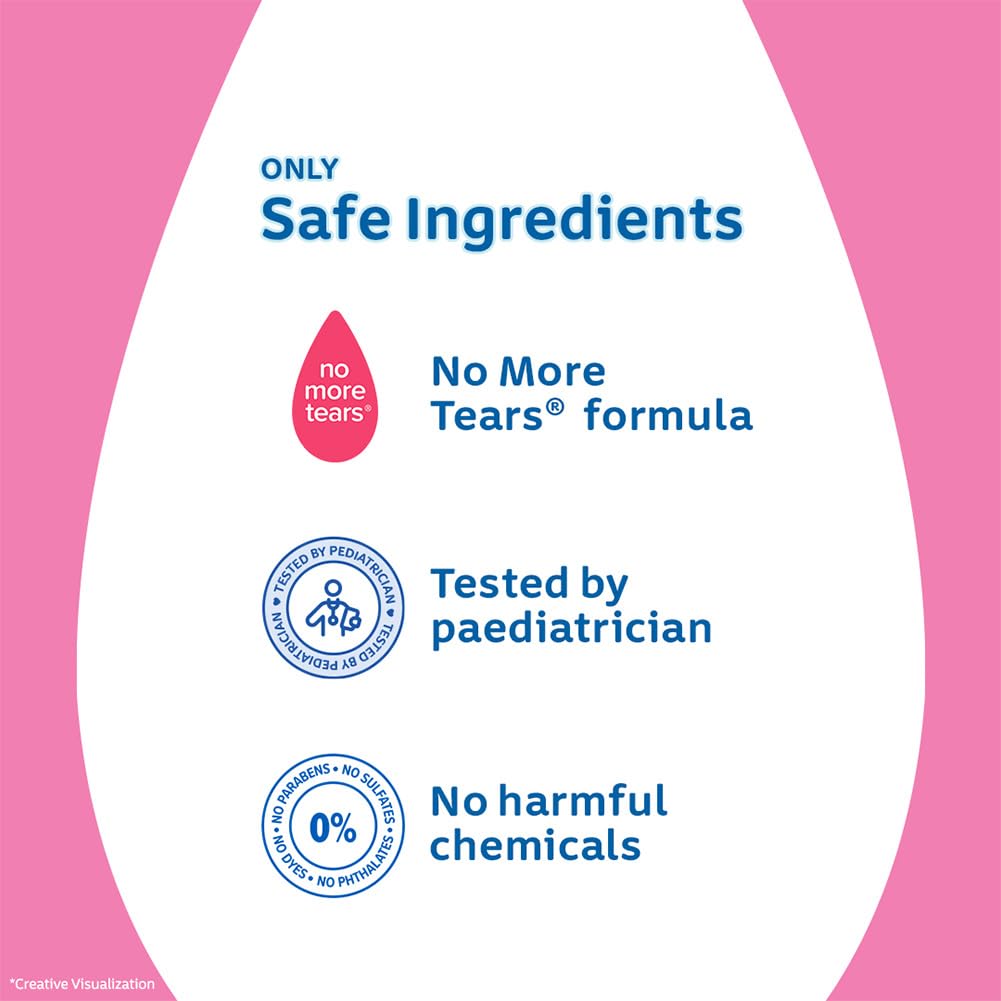 Johnson's Baby Active Kids Shiny Drops Shampoo, 200ml | With Argan Oil & Silk Proteins | For Shiny & Silky Hair |Deeply Cleanses Hair & Scalp | No More Tears Formula | No Added Parabens, Dyes, Sulphates & Pthalates | Paediatrician Tested