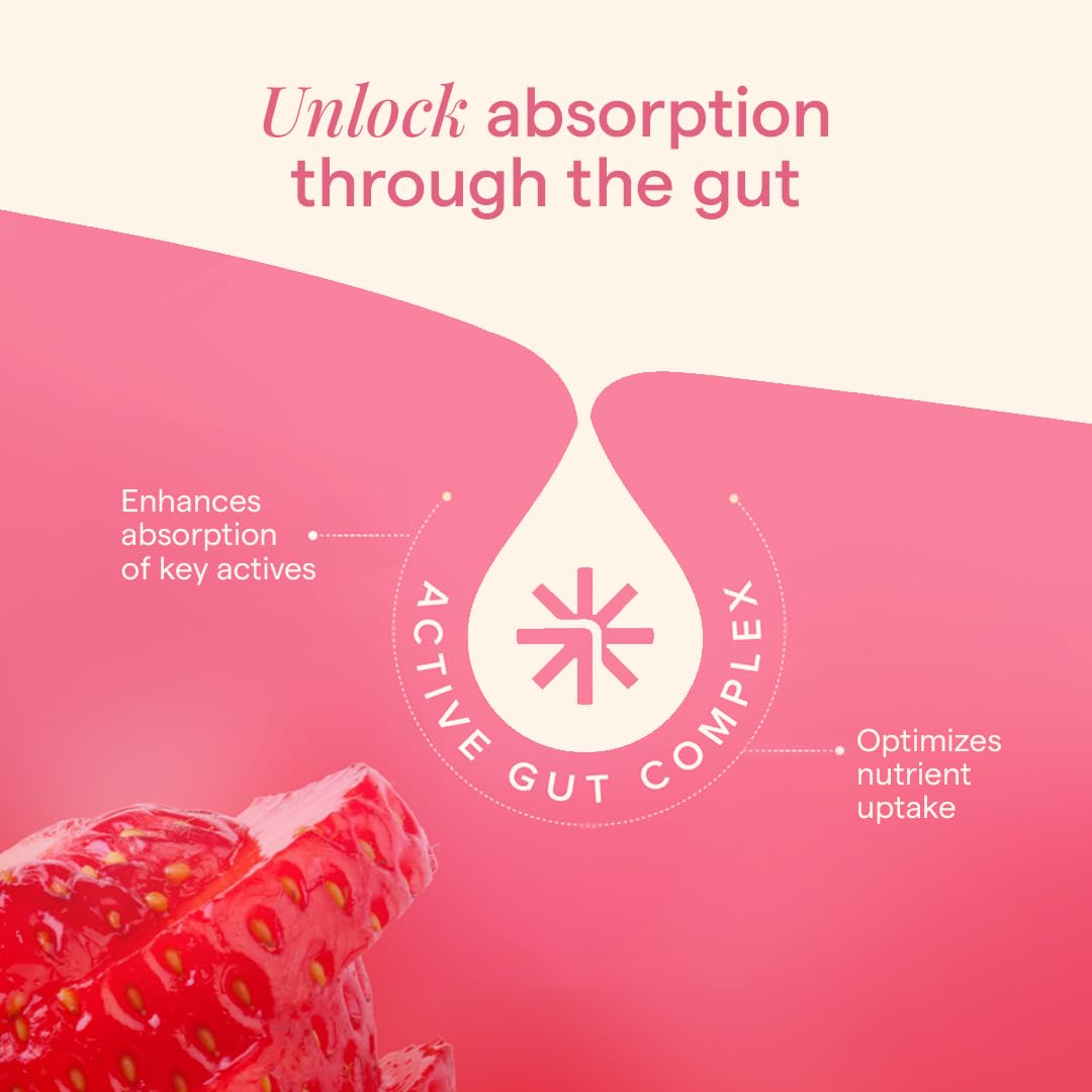 The Good Bug Gluta Glow Effervescent Tablets for Radiant Skin - 15 Tablets (Pack of 15 x 1) | L-Glutathione, Vitamin C, Lycopene For Skin Glow & Anti-Pigmentation | Strawberry Lemon|No Added Sugar