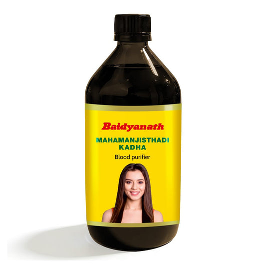 Baidyanath Mahamanjisthadi Kadha - 450 ml | Herbal Formula with Mahamanjishtha, for Skin and Wellness Support