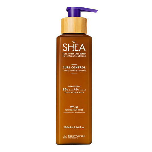 Beauty Garage Shea Retention Curl Control Leave in Moisturizer 60% Cream 40% Hold gel 280ml