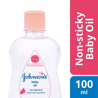 Johnson & Johnson Baby Oil With Vitamin E, 100Ml