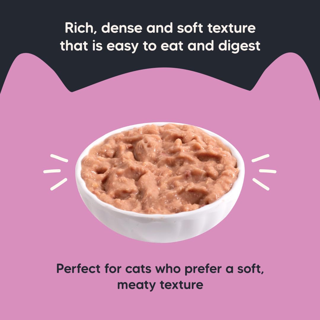 Meowsi by HUFT Chicken Breast with Duck Pate Wet Cat Food - 80 gm | Delicious, Soft & Hydrating Food for Persian & All Breeds | Enriched with Essential Nutrients for Growth & Wellness