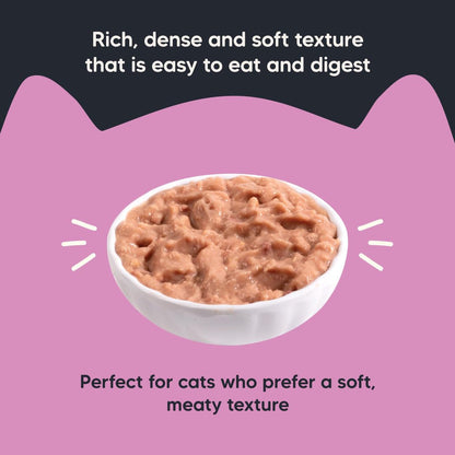 Meowsi by HUFT Chicken Breast with Duck Pate Wet Cat Food - 80 gm | Delicious, Soft & Hydrating Food for Persian & All Breeds | Enriched with Essential Nutrients for Growth & Wellness