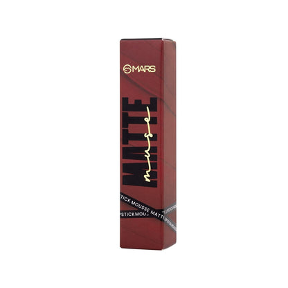 MARS Matte Muse Mousse Lipstick (3ml) (01-LEADING LADY) with Doe-Foot Applicator | Highly Pigmented | Smooth Texture | Hydrating Formula | Blurry Lips Effect