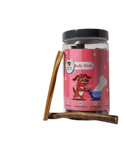 Tojo & Don Bully Sticks for Dogs-(500gms) No Preservatives, Natural & Healthy Dog Chews and Treats for All Sized Dogs,Dental Care, Hard Chews, High Protein, Single Ingredient, for Bones, Skin and Joints.