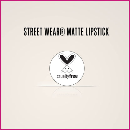 STREET WEAR Matte Lipstick -BRICK BROWN (Brown) - 4.2 gms -Longwear, Velvety texture, Fade-resistant, High Color payoff, Lightweight Matte Lipstick, Plant-based Canuuba wax, Paraben-free