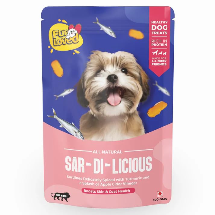 Fur Loved SAR-Di-Licious | Sardine Dog Treats | Omega-Rich & Natural (30 GM)|Pack_1|