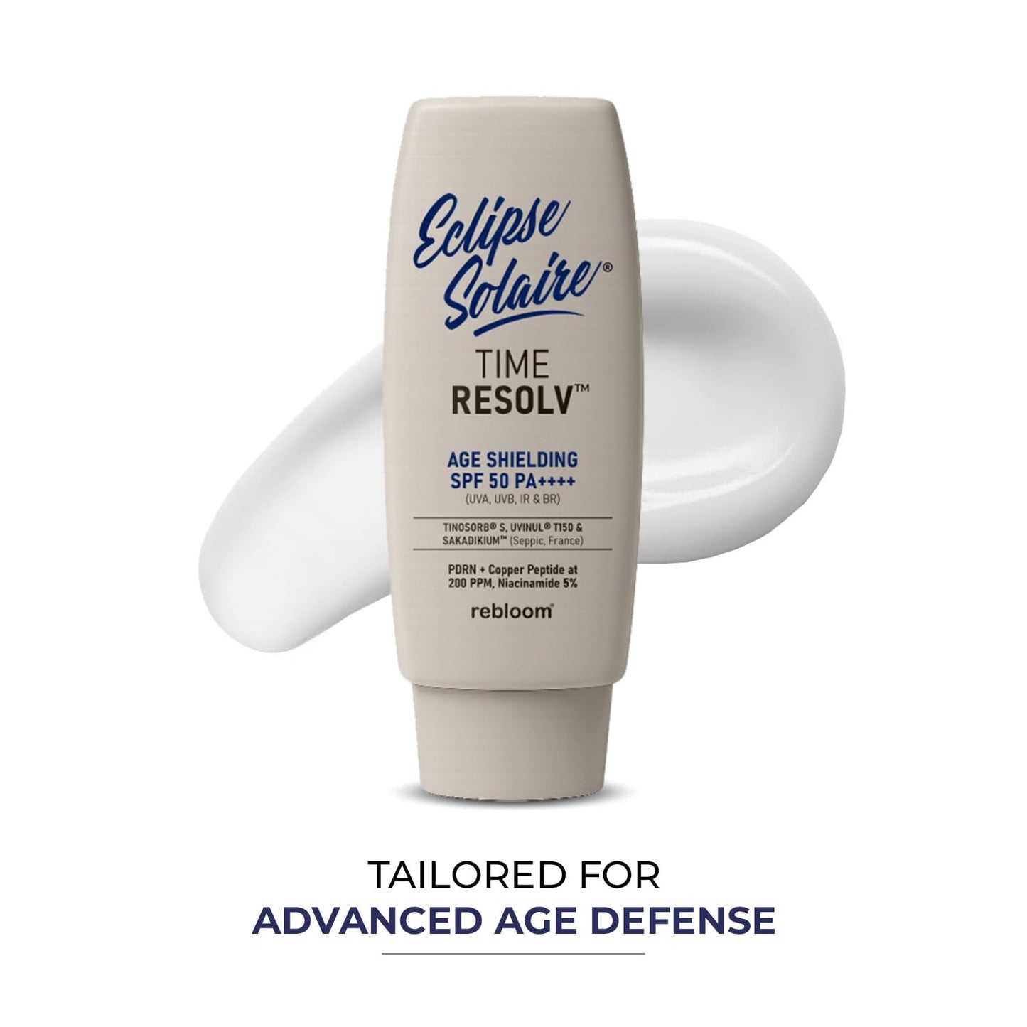 Eclipse Solaire TimeResolv Age Sheilding SPF 50 PA++++ (UVA, UVB, IR & BR) | No white cast | Non-greasy | All Skin Types 60ml