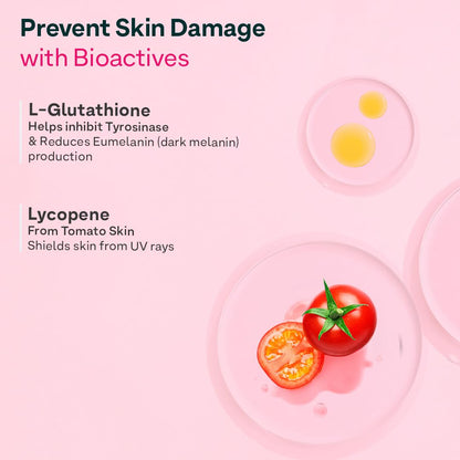 OZiva Bioactive Glutathione Tablets for Radiant Skin - 30 Effervescent Tablets (Pack of 2) | L-Glutathione, Lycopene, Vitamin C for Skin Glow & Anti-Pigmentation