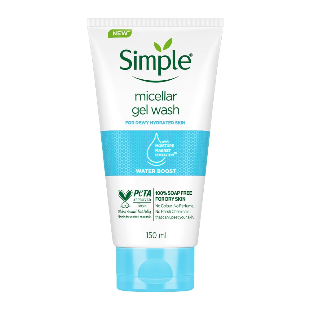 Simple micellar gel wash tube on a white background
