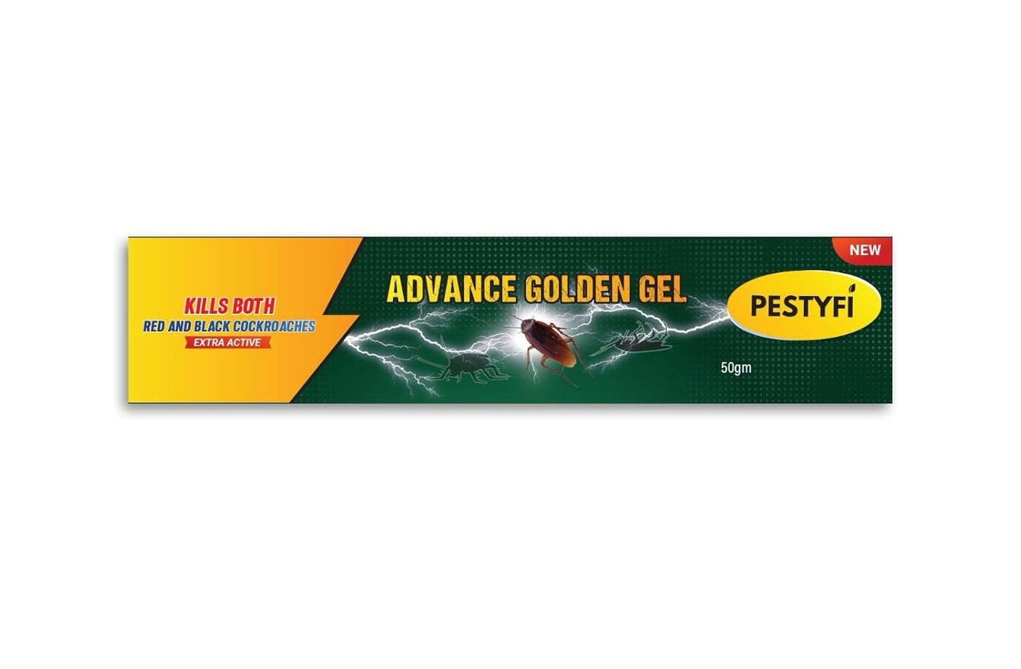Advance Golden Gel Cockroach Killer 50g | Herbal, Non-Toxic, Odourless | Child & Pet Safe | Long-Lasting | Indoor & Outdoor Safe | Safe for Home & Travel Friendly