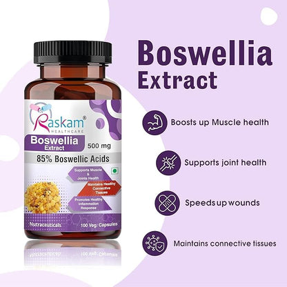 Boswellia Serrata Extract - 100 Veg Capsules | Healthy Inflammation Response & Mobility | Non-GMO & Gluten-Free