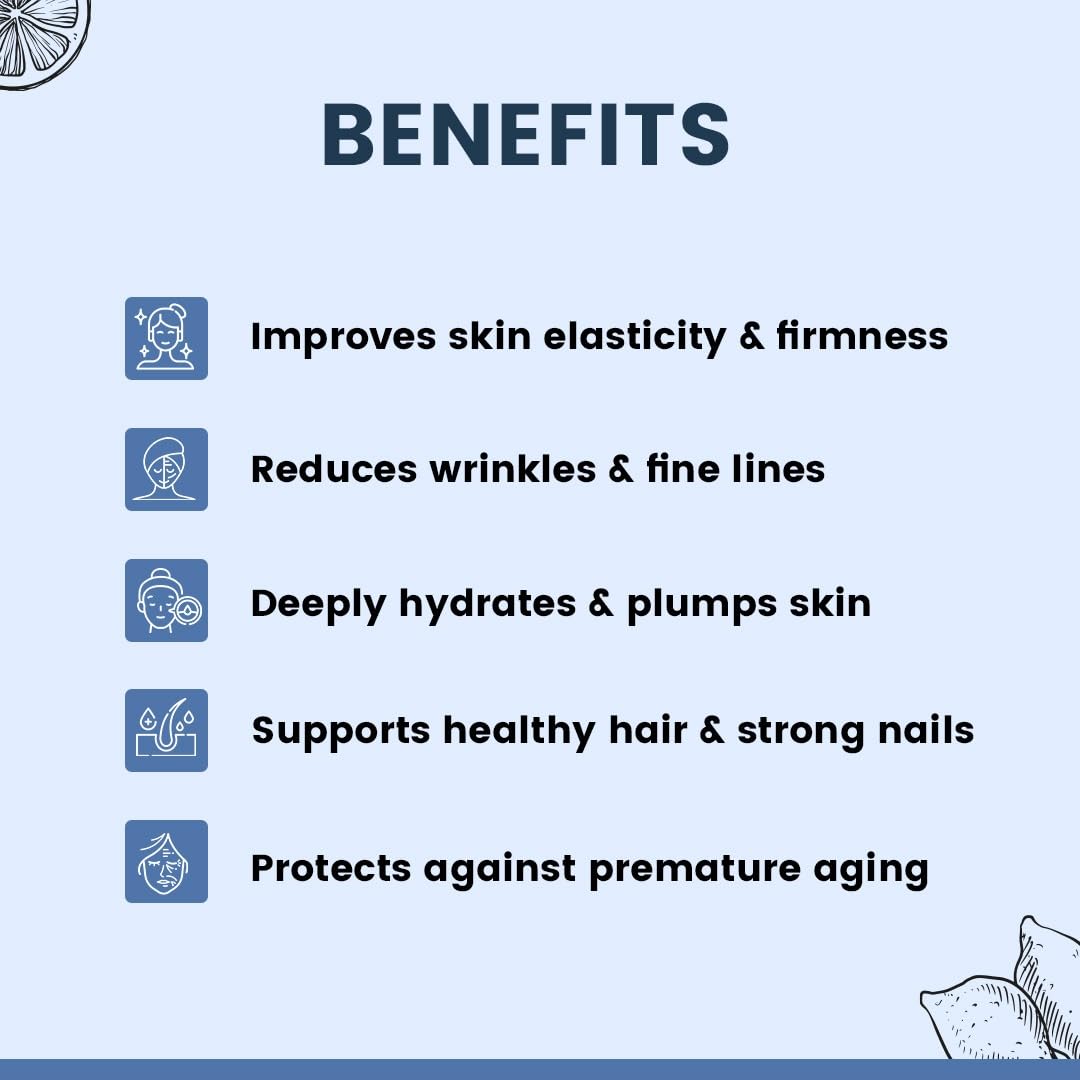 TWAMEVA Collagen Peptides Supplement for Skin, Hair, Nails | Vitamin C, E and Grape Seed Extract| For Healthy Skin,Hair | Marine Collagen Powder for Women & Men | Orange Flavour | 200g