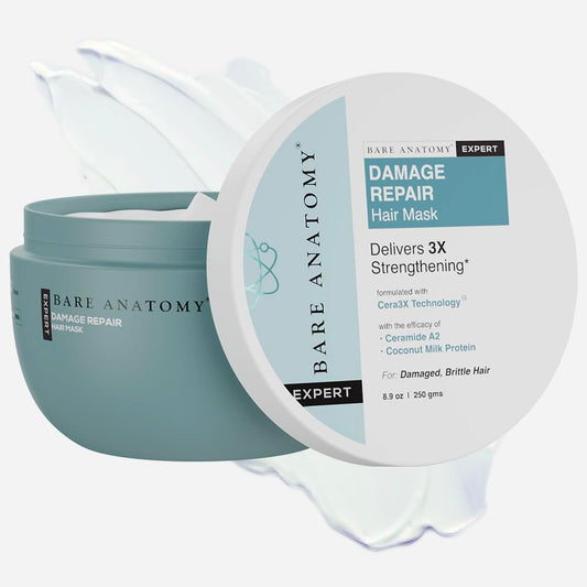 Bare Anatomy Damage Repair Hair Mask with packaging on a white background