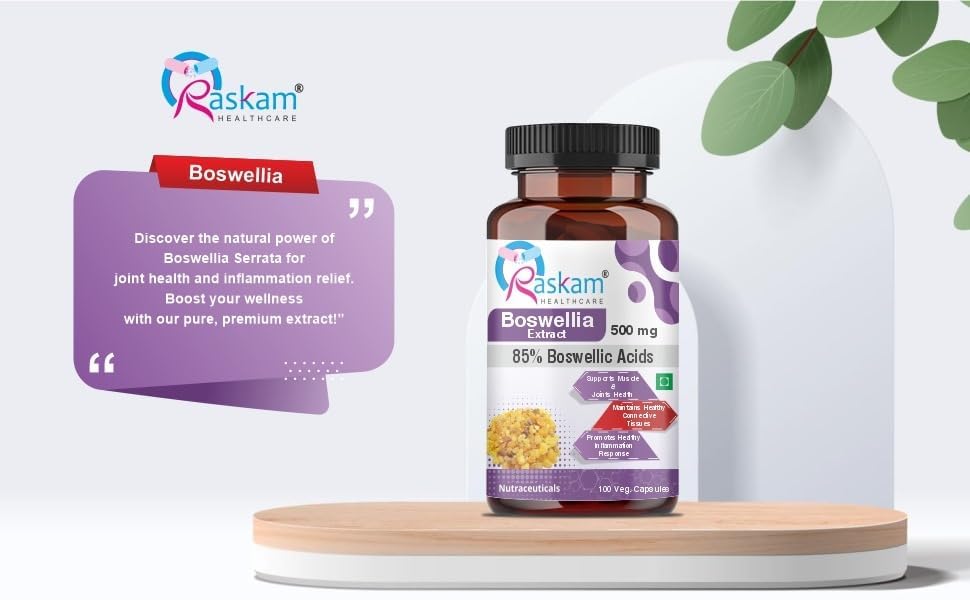 Boswellia Serrata Extract - 100 Veg Capsules | Healthy Inflammation Response & Mobility | Non-GMO & Gluten-Free
