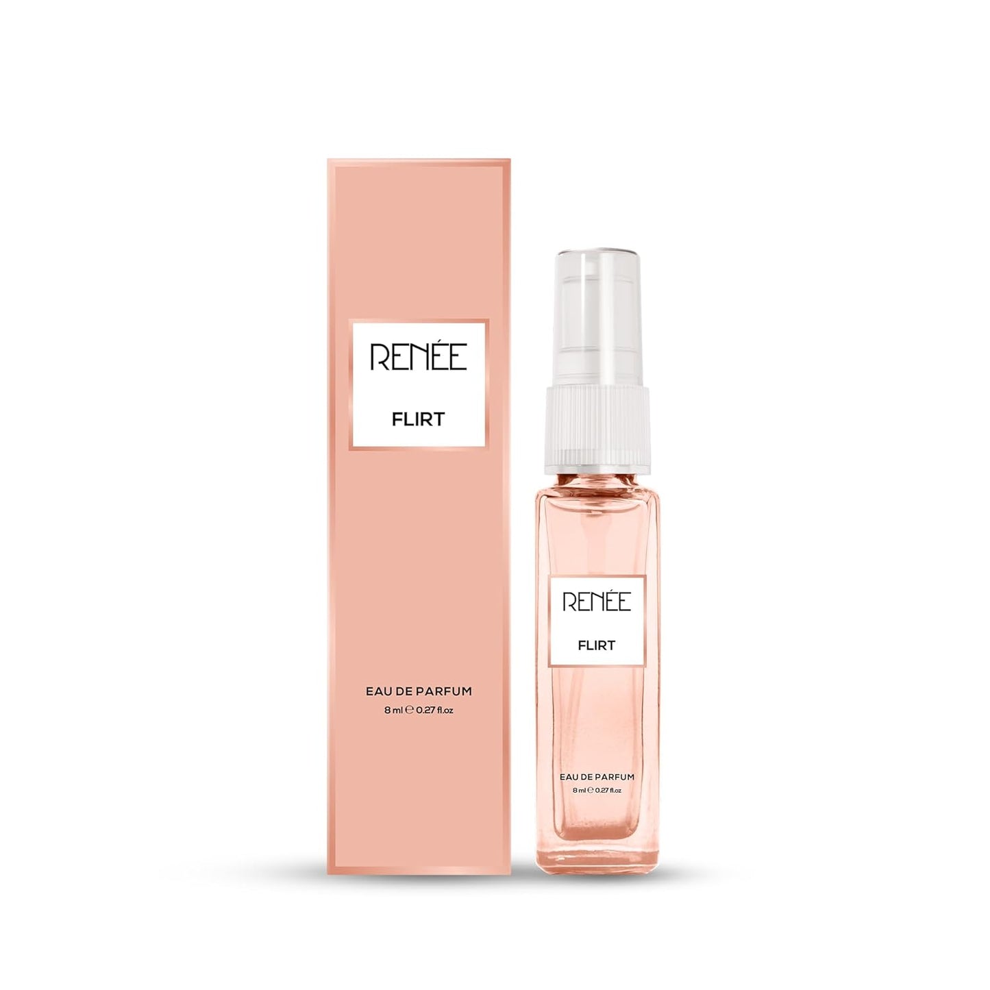 RENEE Flirt Eau De Parfum 8ml - Premium Long-lasting Fragrance With Notes of Mandarin, Rose, Vanilla - Versatile Scent for All Occasions - Perfect Gifting Option