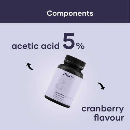 mars by GHC Apple Cider Vinegar Gummies for Men - 30 Gummies, 30 Days Pack | Gut Health Formula with No Added Sugar | Supports Digestion and Blood Sugar Control