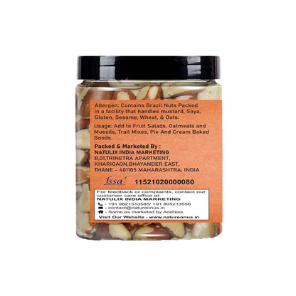 NatureOnus Brazil Nuts 100g, Premium | Rich in Selenium and Antioxidant Rich | Superfood | Have 1 Daily (Grade A ++ Nuts, Premium Jumbo Size, Imported) (100gms)
