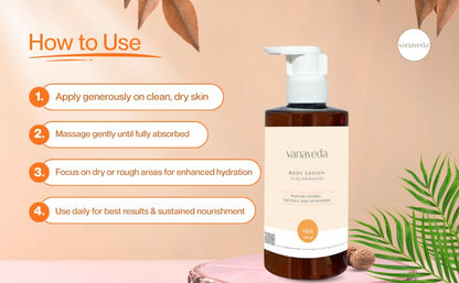 Vanaveda Vata Body Cleanser for Dry Skin | Hydrating Ayurvedic Body Wash with Plant-Based Cleansers | Daily Body Care for Dry & Dehydrated Skin | 300ml