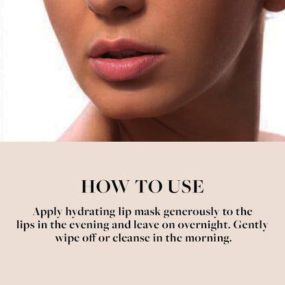 Sadhev Ayurvedic Lip Sleeping Mask with Almond and Mango Butter for Nourish, Hydrate, Reduce Lip Lines, and Restores Moisture Effectively to the Lip Skin