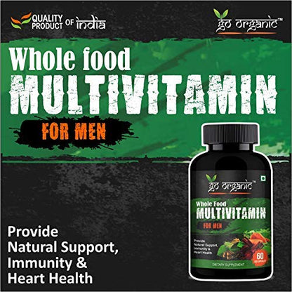 Go Organic Multivitamin Capsule for Men - 60 Capsule | 60 Capsule