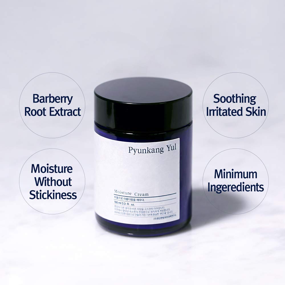 [PKY] Pyunkang Yul Moisture Cream, Korean Face Moisturizer for Dry and Combination Skin, Deep Hydration with Shea Butter and Jojoba Oil, Lightweight and Non-Greasy (100ml)