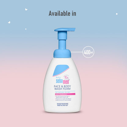 Sebamed Baby Face & Body Wash Foam|pH 5.5|Ideal for face & body cleansing|400 ml