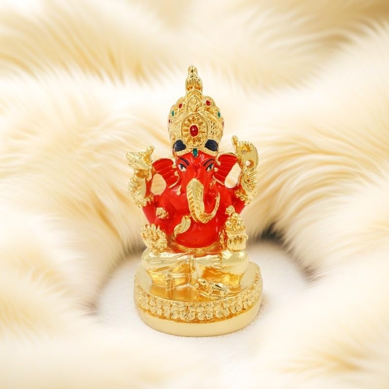 Premium Gold-Plated Siddhi Vinayak Idol � Stunning Ganesh Statue for Spiritual D�cor, Devotion, and Thoughtful Gifting � Radiate Positivity and Elegance