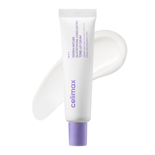 Celimax Derma Nature Glutathione 9-Hour Long-Lasting Tone-Up Cream (35 ml) | Glutathione & Niacinamide for Even Toning, Soothing, Hydrating, Moisturizing, Korean Cream