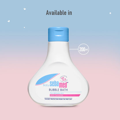 Sebamed Baby Bubble Bath|pH 5.5|With Chamomile|Soap Free|No Tears|200 ml