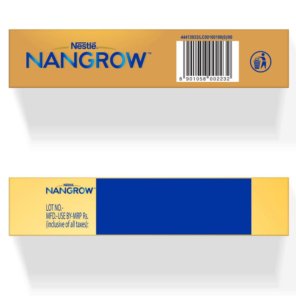 Nangrow Nutritious Milk Drink Powder For Growing Children Toddler Aged 2-6 Years | Contains DHA | Rich In Protein & Vital Nutrients | Creamy Vanilla Flavor, 400g, BIB Pack (Package May Vary)