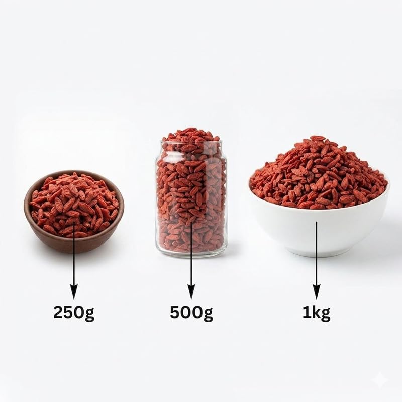 Cosmic Blessing Goji Berries A-grade (Antioxidant-Rich Superfood | Naturally Sweet & Chewy | Great for Snacking, Smoothies & Baking) Premium Organic Gojiberry