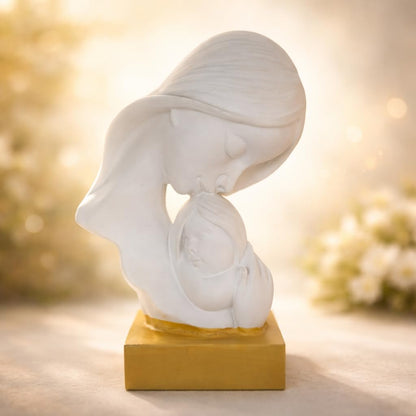 CraftVatika Mother Baby Statue Showpiece Gift, Mother Baby Figurine, motherr Child Statue, Home Decor Items, House Warming Gifts Mother's Day, Baby Shower Gifts for Mom to be