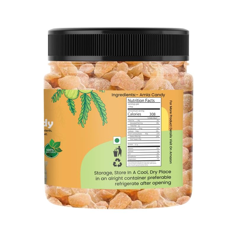 MarwarBites Amla Candy 500gm | Tangy & Sweet Indian Dried Gooseberry Snack | Traditional Amlaa | Rich in Vitamin C & Antioxidants