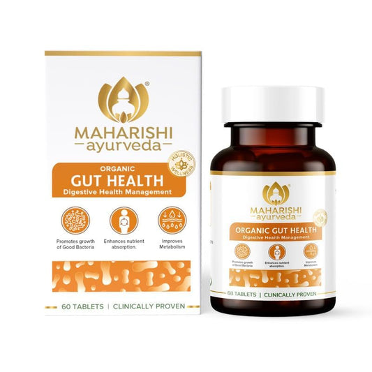 Zephivo Maharishi Ayurveda Gut Health Tablets - 100% Ayurvedic & Natural | Enhance Nutrient Absorption & Digestion | For Overall Gut Health | 60 Tablets
