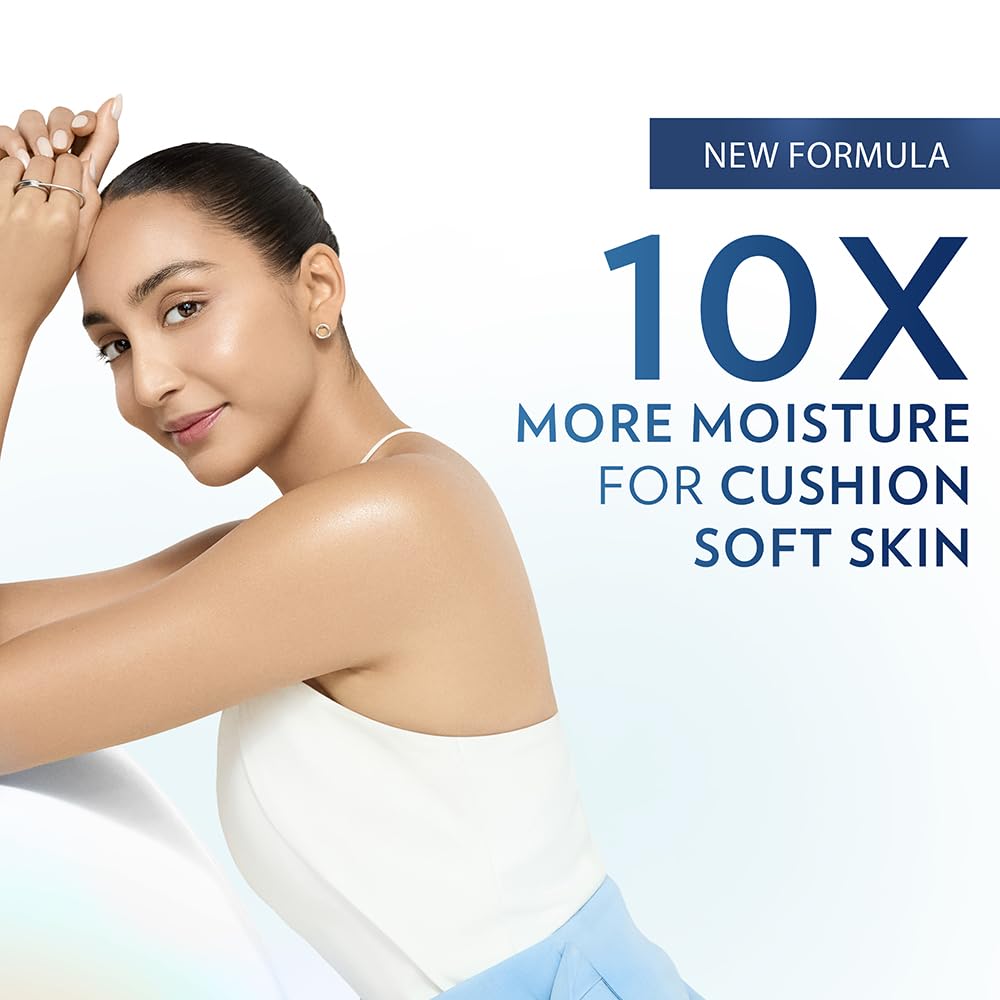 Vaseline Deep Moisture Body Lotion with Ceramide Hyaluron Fillers | 10X More Moisture for Cushion Soft Glowing Skin | For Dry Skin | Lightweight Non-Sticky Formula | 600ml