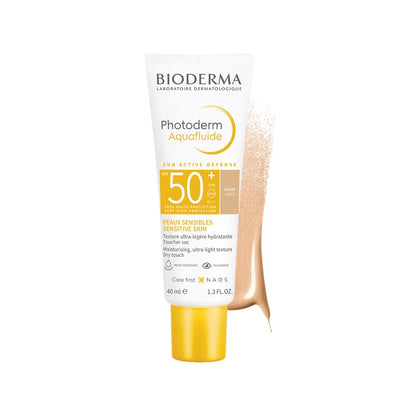 Bioderma Photoderm AquaFluide sunscreen bottle on a white background