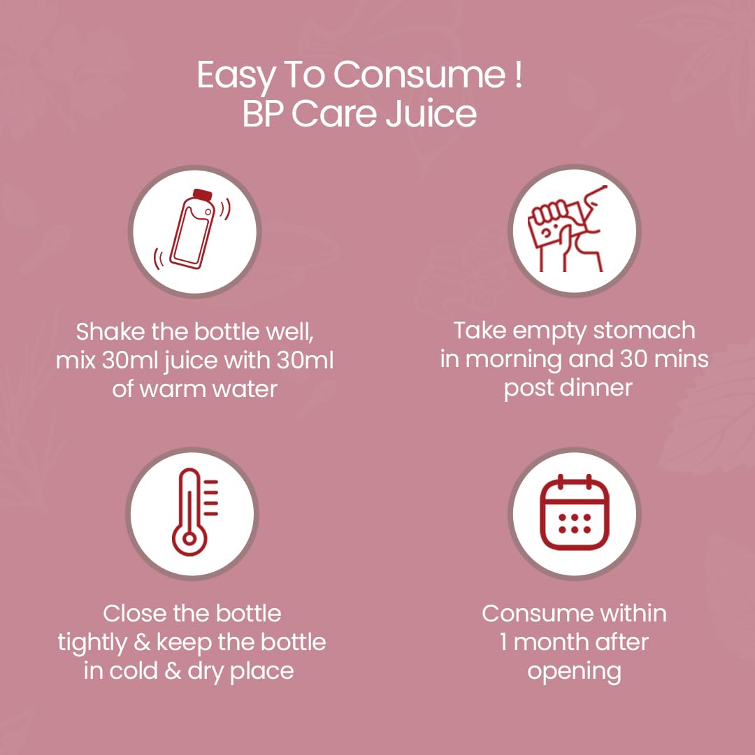 KRISHNA'S HERBAL & AYURVEDA Bp Care Juice -1000 Ml | Ayurvedic Way To Manage Bp & Cholesterol Level With Sarpgandha, Shankhpishi & 3 Natural Herbs