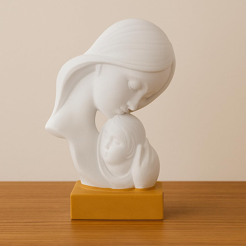 CraftVatika Mother Baby Statue Showpiece Gift, Mother Baby Figurine, motherr Child Statue, Home Decor Items, House Warming Gifts Mother's Day, Baby Shower Gifts for Mom to be