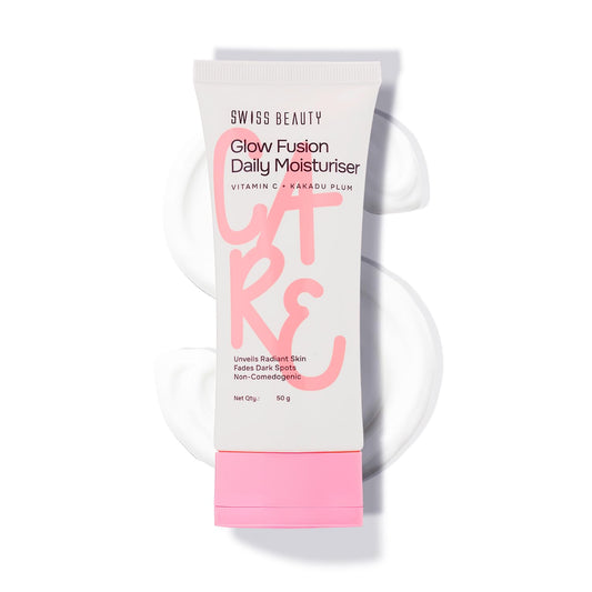 Swiss Beauty Care Glow Fusion Daily Moisturiser | With Vitamin C & Kakadu Plum Extract | Niacinamide & Orange Peel Extract | Boosts Glow | Fades Pigmentation | Super Hydrating | 50g