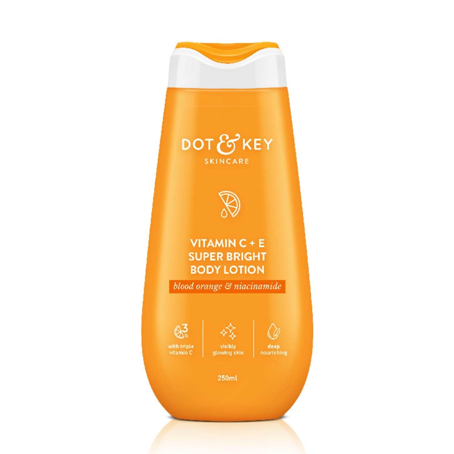 Zephivo Dot & Key Vitamin C + E Super Bright Body Lotion for Deep Nourishing & Visibly Glowing Skin | Reduces Dark Spots & Tanning |With Triple Vitamin C & Niacinamide | For Women & Men | 250ml
