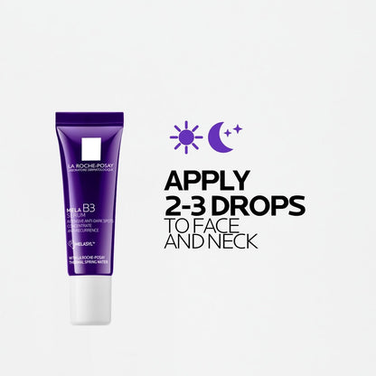 La Roche-Posay skincare product with application instructions on a white background