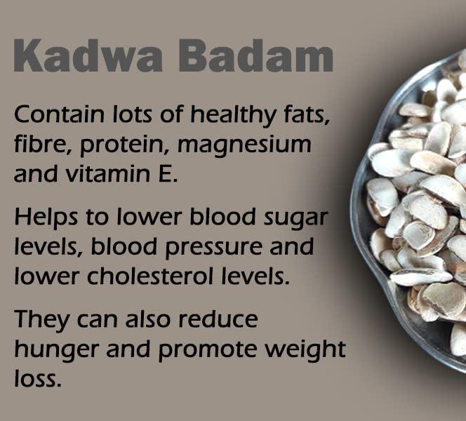 Namo Organics - Sugar badam seeds for diabetes - 250 Gm - Kadwa Bitter Almonds - Mahogany Seeds